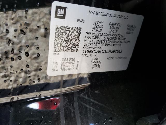 2020 CHEVROLET TAHOE C150 1GNSCAKC1LR297512