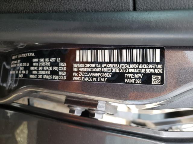 2017 JEEP RENEGADE S ZACCJAAB5HPG16637