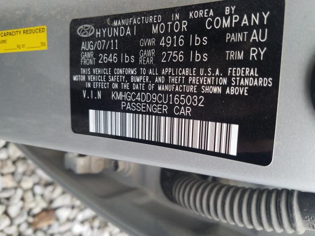 2012 HYUNDAI GENESIS 3. KMHGC4DD9CU165032