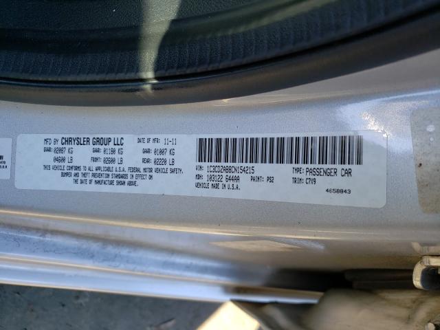 2012 DODGE AVENGER SE 1C3CDZAB8CN154215