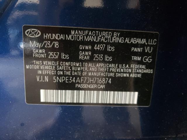 2018 HYUNDAI SONATA SPO 5NPE34AF7JH716874