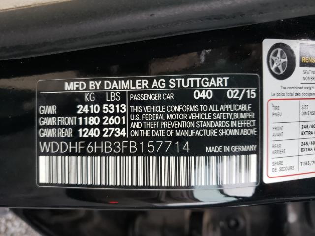 2015 MERCEDES-BENZ E 400 4MAT WDDHF6HB3FB157714