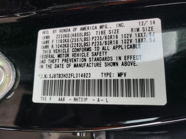 2015 ACURA RDX 5J8TB3H32FL014823