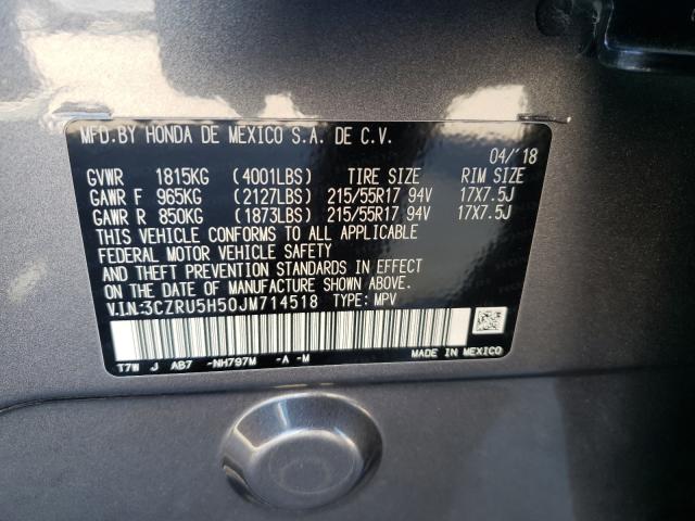 2018 HONDA HR-V EX 3CZRU5H50JM714518
