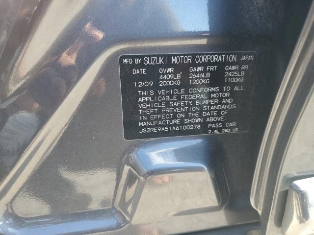 2010 SUZUKI KIZASHI GT JS2RE9A51A6100278