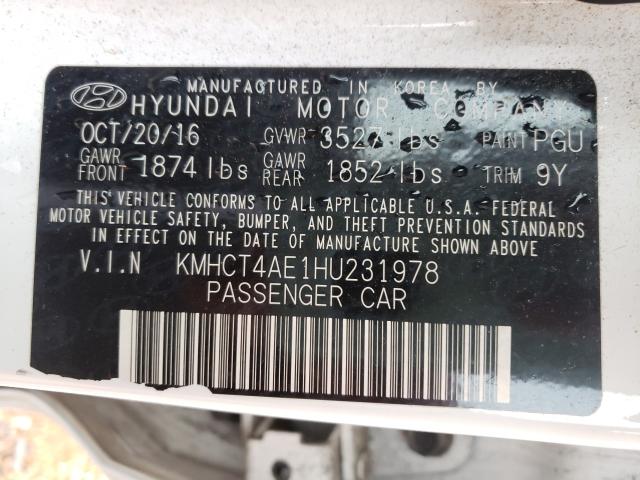 2017 HYUNDAI ACCENT SE KMHCT4AE1HU231978