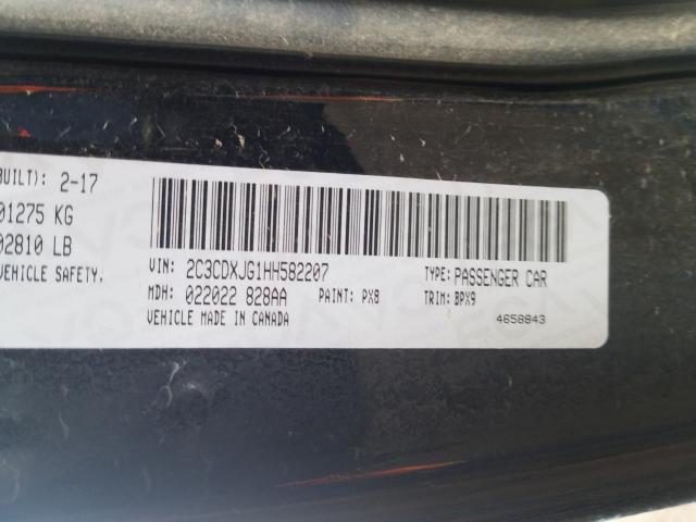 2017 DODGE CHARGER SX 2C3CDXJG1HH582207