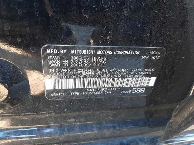 2016 MITSUBISHI LANCER ES JA32U2FU9GU011485