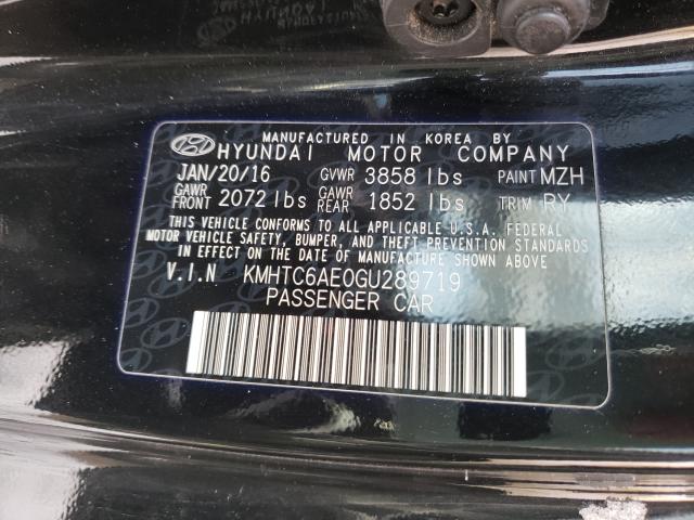 2016 HYUNDAI VELOSTER T KMHTC6AE0GU289719