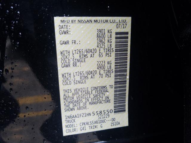 2017 NISSAN TITAN XD S 1N6AA1F21HN558550