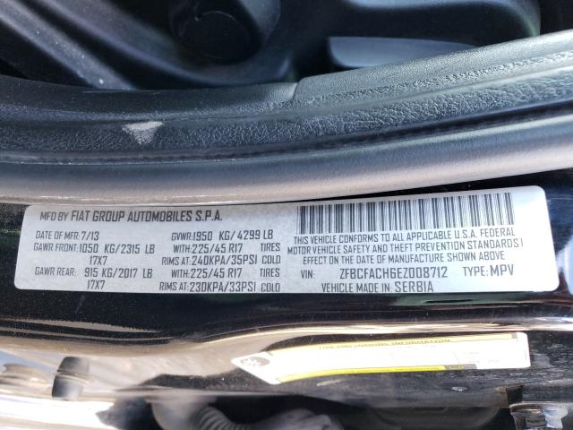 2014 FIAT 500 LOUNGE ZFBCFACH6EZ008712