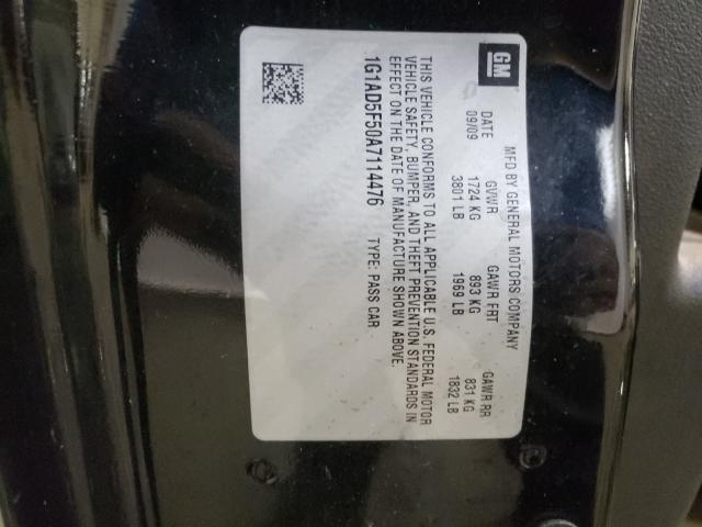 2010 CHEVROLET COBALT 1LT 1G1AD5F50A7114476