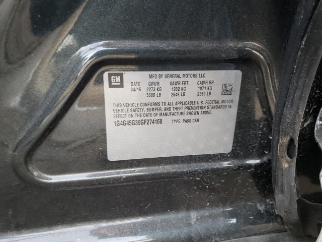 2016 BUICK LACROSSE S 1G4G45G39GF274168