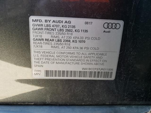 2018 AUDI Q3 PREMIUM WA1BCCFS7JR011806