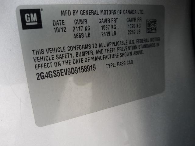2013 BUICK REGAL PREM 2G4GS5EV9D9158919