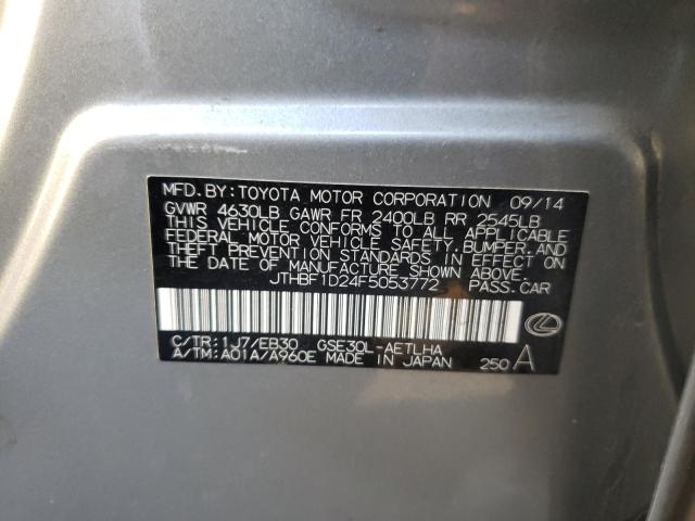2015 LEXUS IS 250 JTHBF1D24F5053772