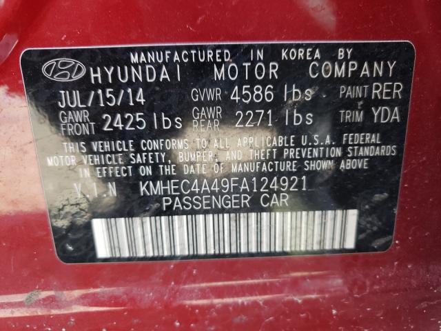 2015 HYUNDAI SONATA HYB KMHEC4A49FA124921
