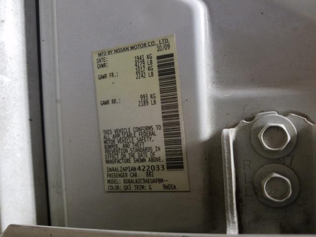 2010 NISSAN ALTIMA BAS 1N4AL2AP1AN422033