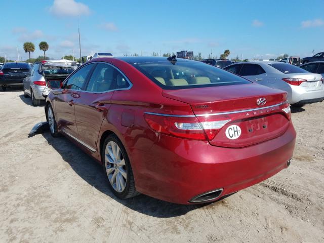 2012 HYUNDAI AZERA GLS KMHFH4JG3CA152046