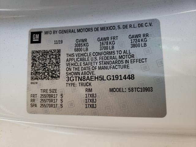 2020 GMC SIERRA C15 3GTN8AEH5LG191448