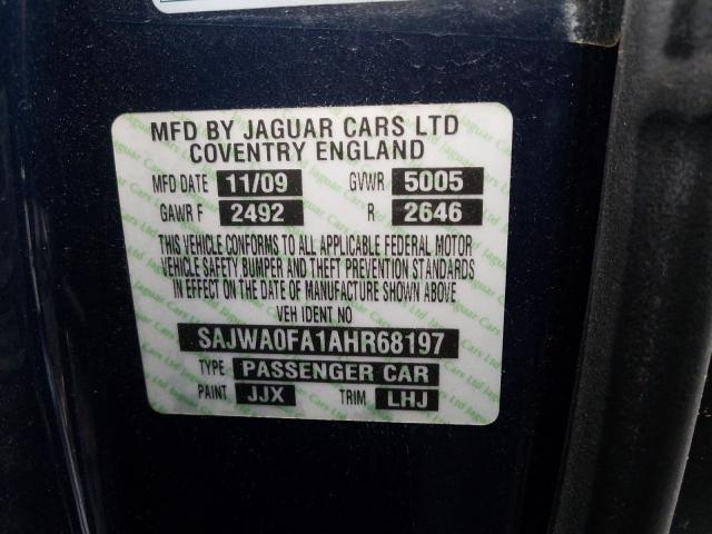 2010 JAGUAR XF LUXURY SAJWA0FA1AHR68197