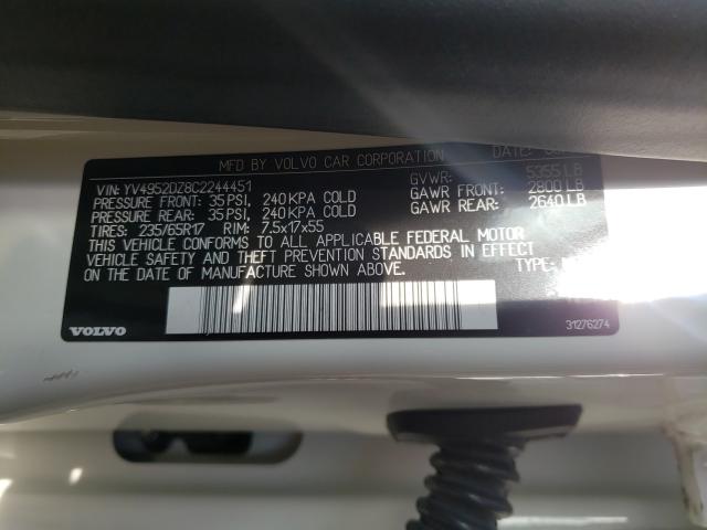 2012 VOLVO XC60 3.2 YV4952DZ8C2244451