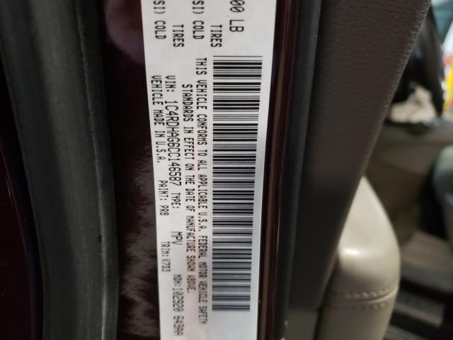 2012 DODGE DURANGO SX 1C4RDHAG6CC146587