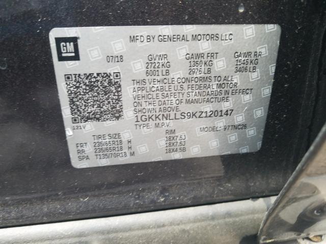 2019 GMC ACADIA SLE 1GKKNLLS9KZ120147