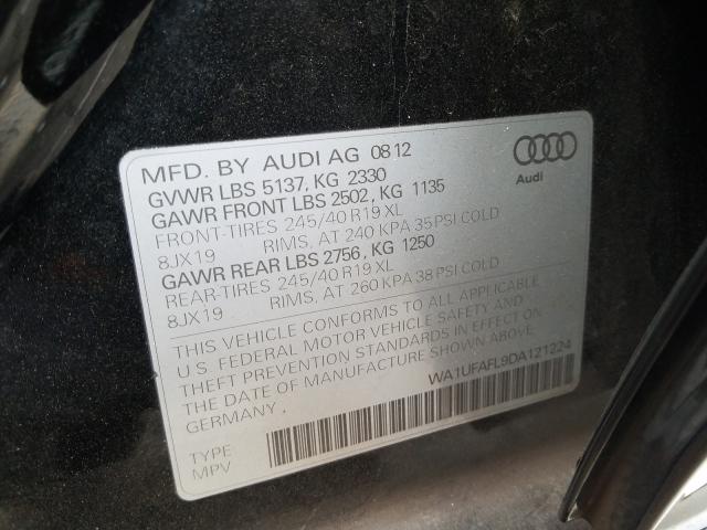 2013 AUDI A4 ALLROAD WA1UFAFL9DA121224