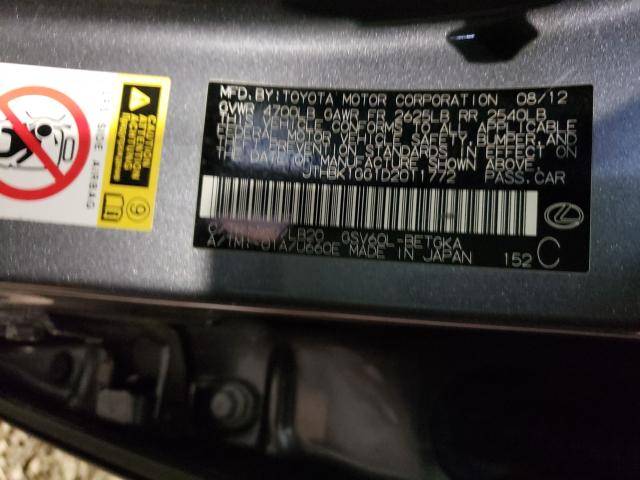 2013 LEXUS ES 350 JTHBK1GG1D2011772