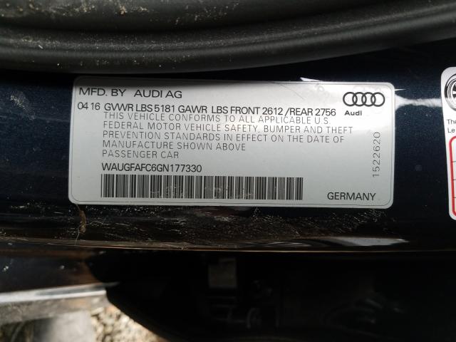 2016 AUDI A6 PREMIUM WAUGFAFC6GN177330