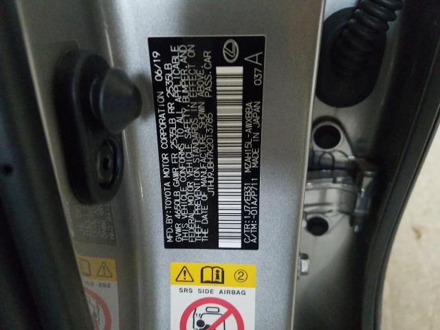 2019 LEXUS UX 250H JTHU9JBH7K2013785