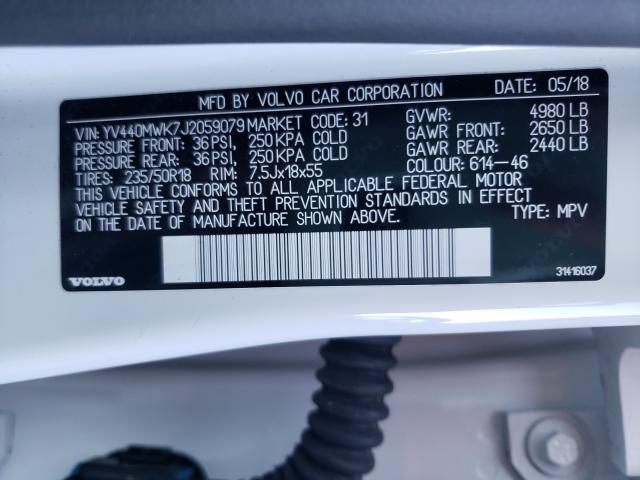 2018 VOLVO V60 CROSS YV440MWK7J2059079