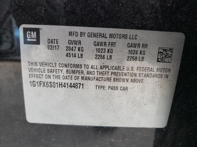 2017 CHEVROLET BOLT EV PR 1G1FX6S01H4144871