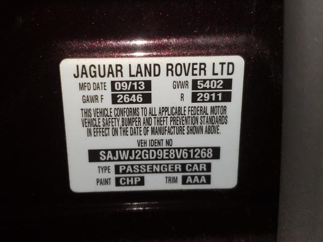 2014 JAGUAR XJL PORTFO SAJWJ2GD9E8V61268