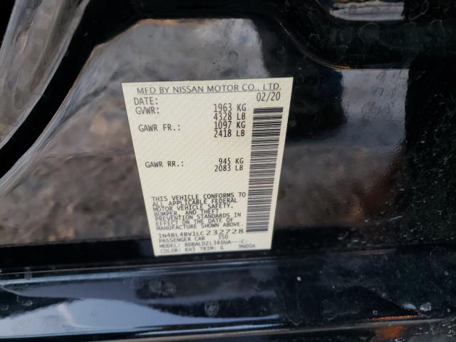 2020 NISSAN ALTIMA S 1N4BL4BV1LC232728