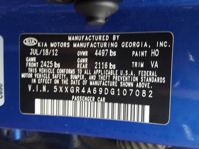 2013 KIA OPTIMA SX 5XXGR4A69DG107082