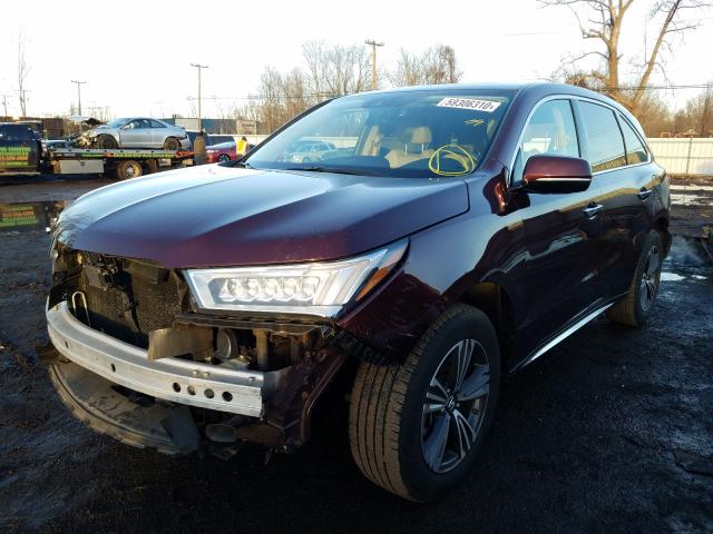2017 ACURA MDX 5FRYD4H37HB001445