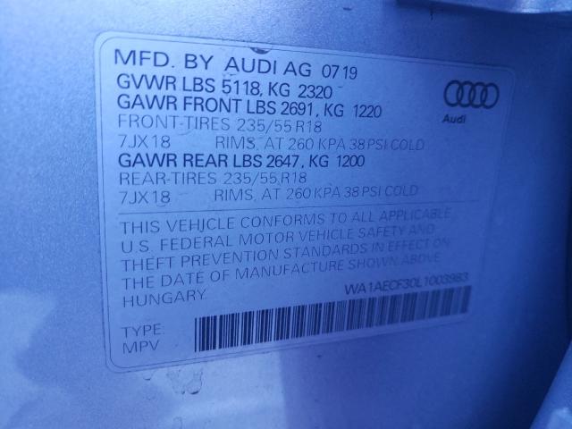 2020 AUDI Q3 PREMIUM WA1AECF30L1003983