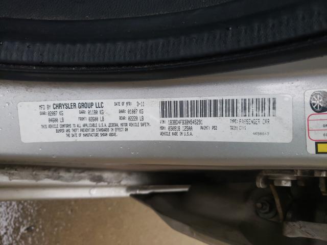 2011 DODGE AVENGER EX 1B3BD4FB3BN545291