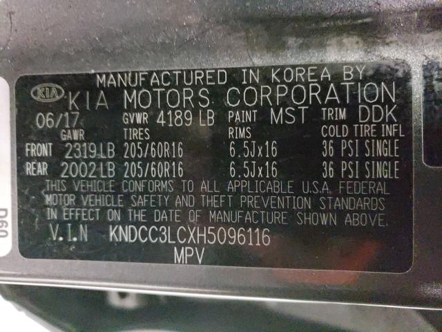2017 KIA NIRO EX KNDCC3LCXH5096116