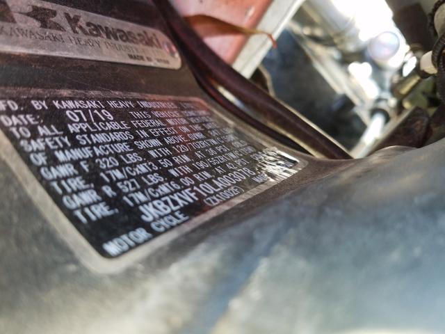 2020 KAWASAKI ZX1002 JKBZXVF10LA003078