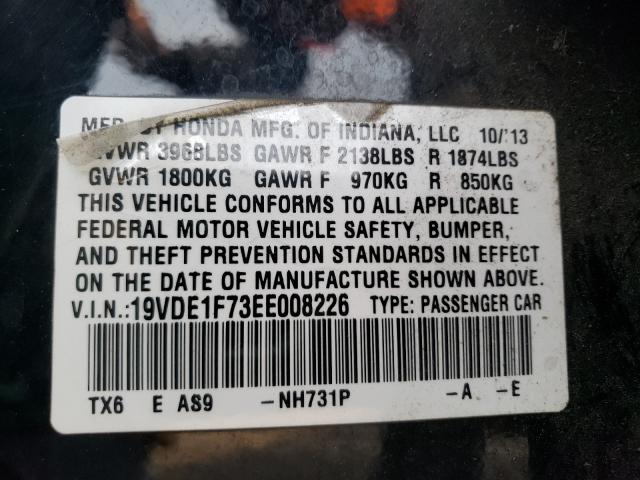 2014 ACURA ILX 20 TEC 19VDE1F73EE008226