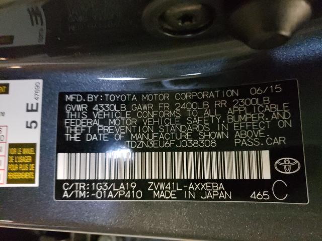 2015 TOYOTA PRIUS V JTDZN3EU6FJ038308