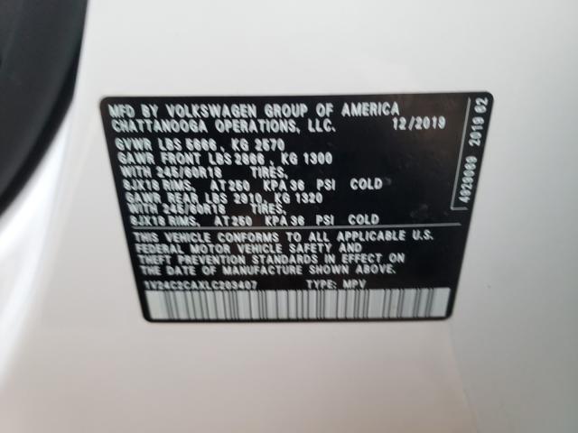 2020 VOLKSWAGEN ATLAS CROS 1V24C2CAXLC203407