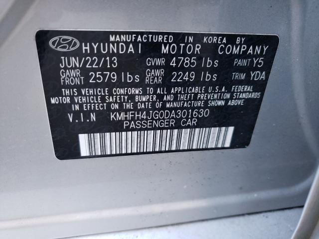 2013 HYUNDAI AZERA GLS KMHFH4JG0DA301630