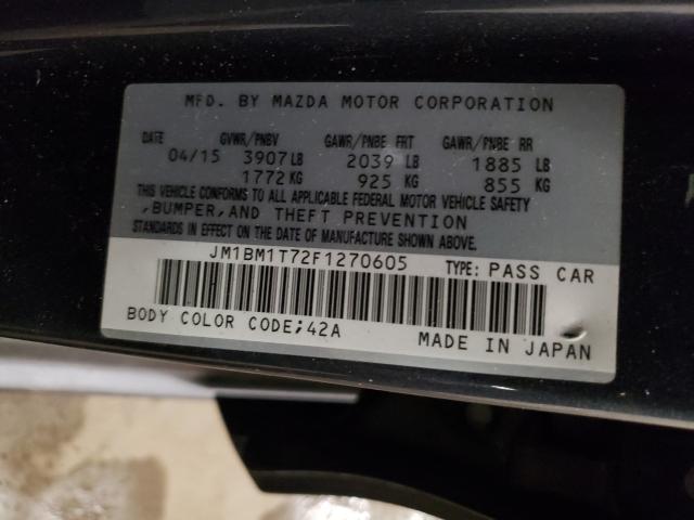 2015 MAZDA 3 SV JM1BM1T72F1270605