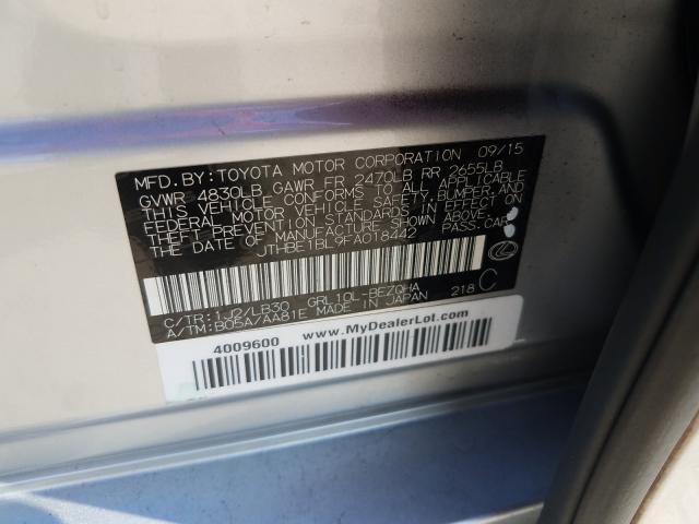 2015 LEXUS GS 350 JTHBE1BL9FA018442