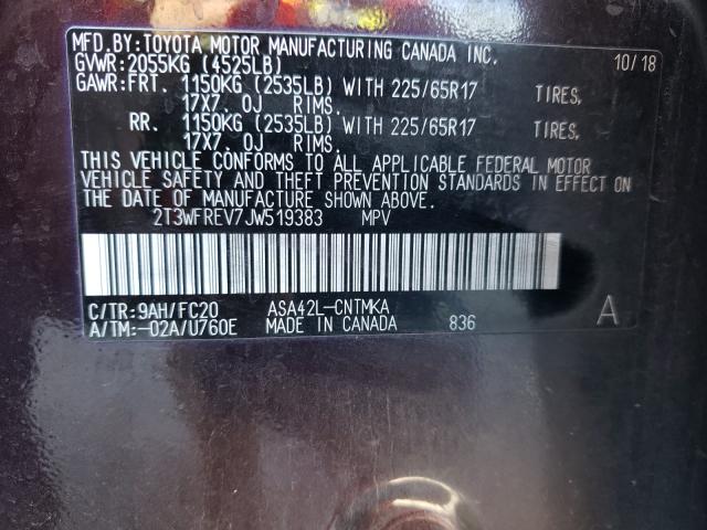 2018 TOYOTA RAV4 ADVEN 2T3WFREV7JW519383