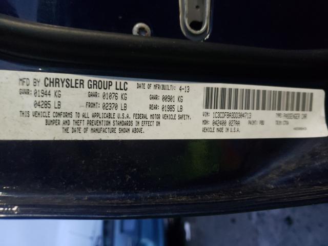 2013 DODGE DART 1C3CDFBA3DD304713